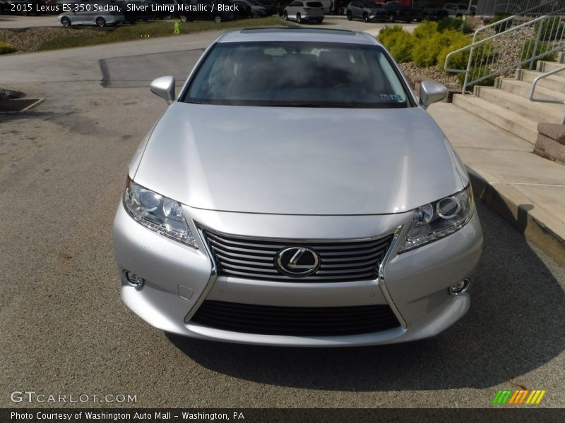 Silver Lining Metallic / Black 2015 Lexus ES 350 Sedan