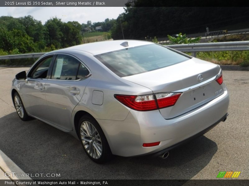 Silver Lining Metallic / Black 2015 Lexus ES 350 Sedan