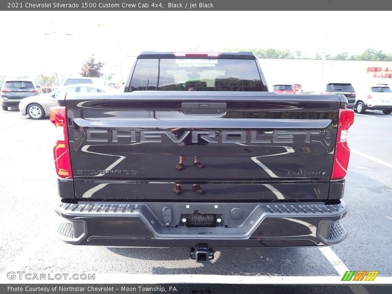 Black / Jet Black 2021 Chevrolet Silverado 1500 Custom Crew Cab 4x4