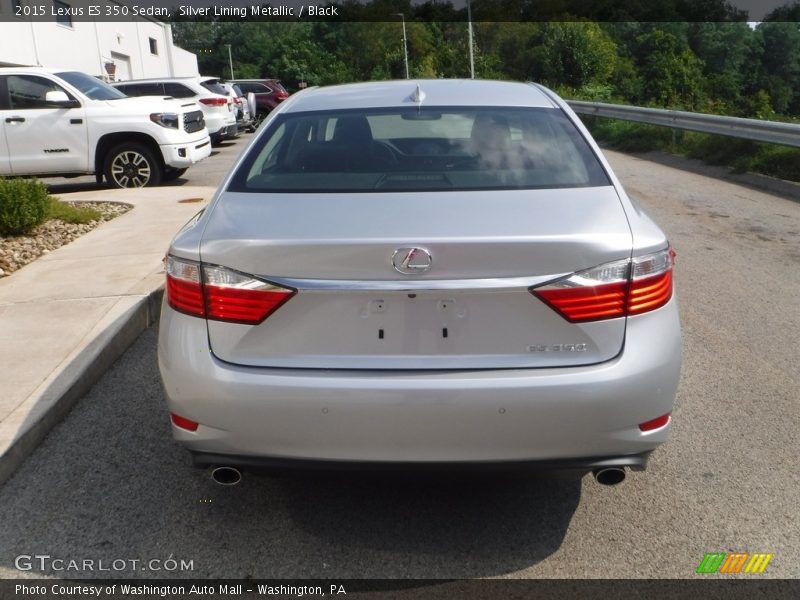 Silver Lining Metallic / Black 2015 Lexus ES 350 Sedan