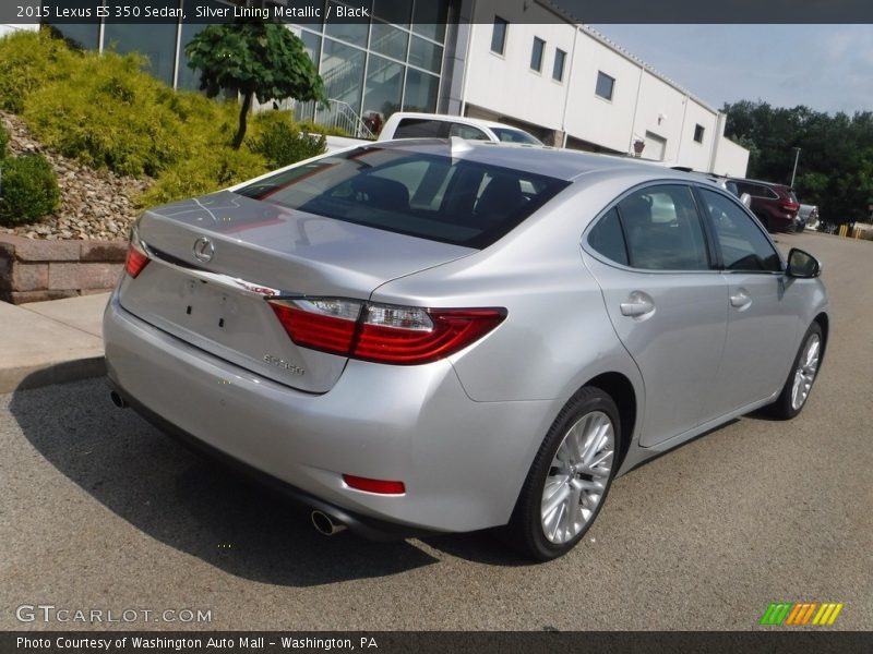 Silver Lining Metallic / Black 2015 Lexus ES 350 Sedan