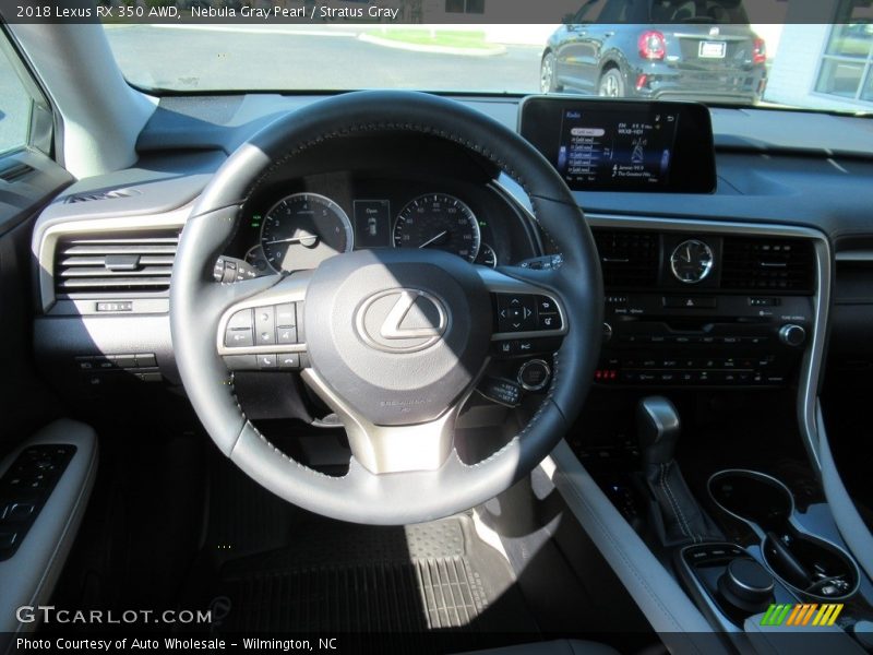 Nebula Gray Pearl / Stratus Gray 2018 Lexus RX 350 AWD