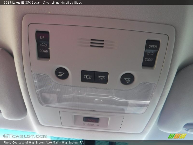 Silver Lining Metallic / Black 2015 Lexus ES 350 Sedan