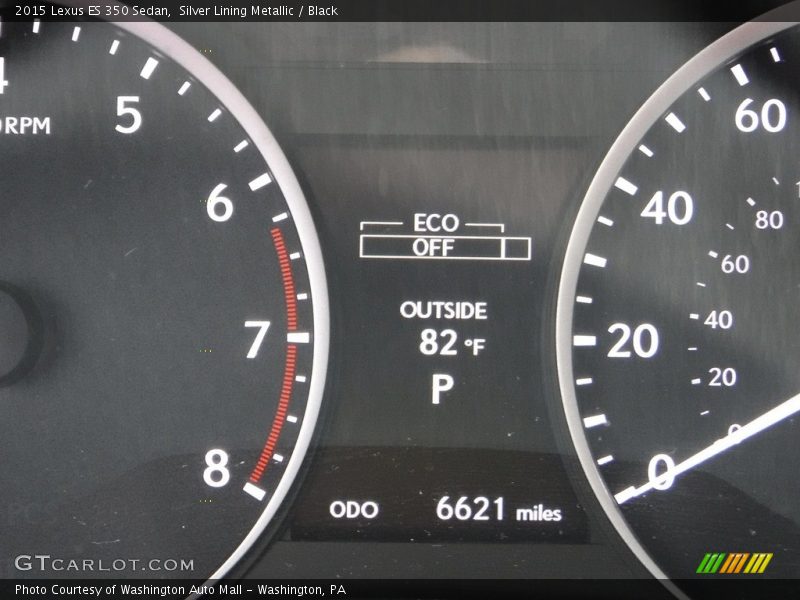 Silver Lining Metallic / Black 2015 Lexus ES 350 Sedan