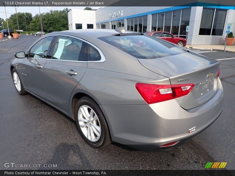 Pepperdust Metallic / Jet Black 2018 Chevrolet Malibu LT