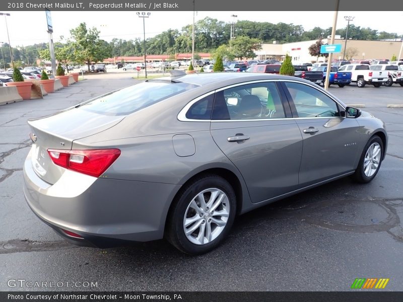 Pepperdust Metallic / Jet Black 2018 Chevrolet Malibu LT