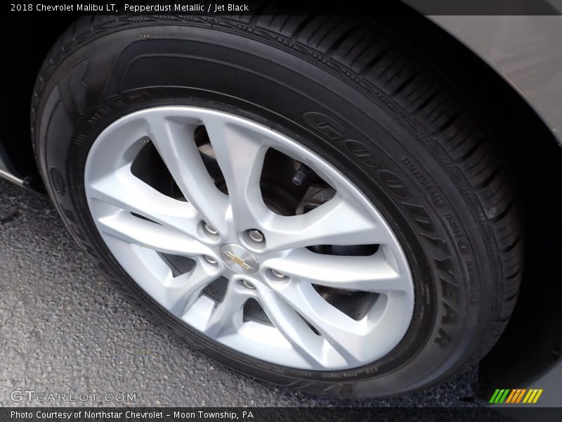 Pepperdust Metallic / Jet Black 2018 Chevrolet Malibu LT