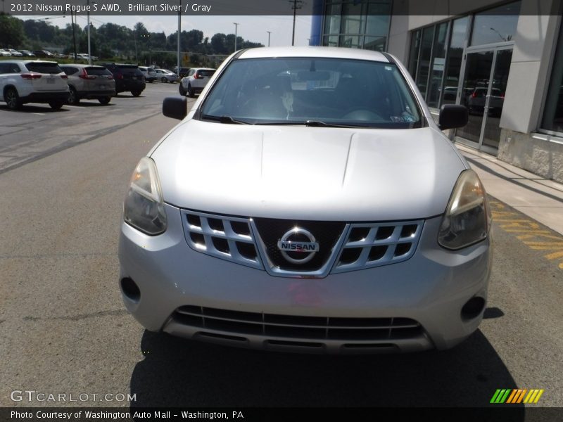 Brilliant Silver / Gray 2012 Nissan Rogue S AWD