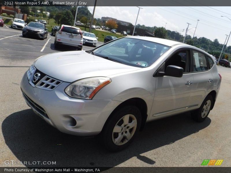 Brilliant Silver / Gray 2012 Nissan Rogue S AWD