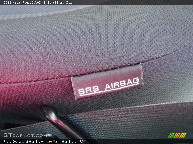 Brilliant Silver / Gray 2012 Nissan Rogue S AWD