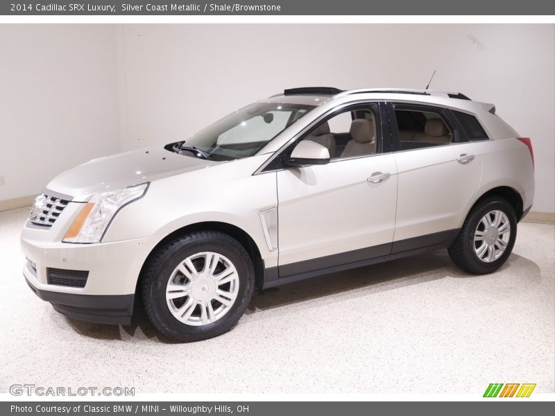 Silver Coast Metallic / Shale/Brownstone 2014 Cadillac SRX Luxury