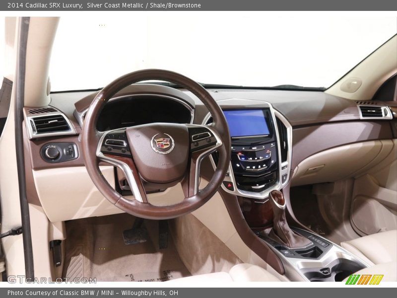 Silver Coast Metallic / Shale/Brownstone 2014 Cadillac SRX Luxury