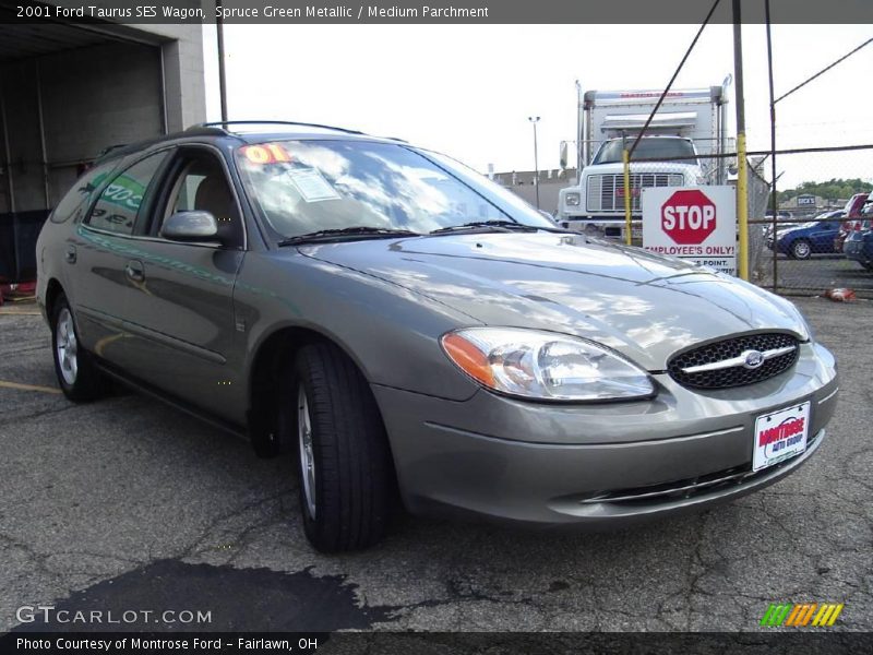 Spruce Green Metallic / Medium Parchment 2001 Ford Taurus SES Wagon