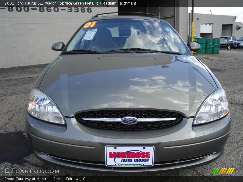 Spruce Green Metallic / Medium Parchment 2001 Ford Taurus SES Wagon