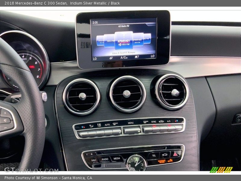 Iridium Silver Metallic / Black 2018 Mercedes-Benz C 300 Sedan