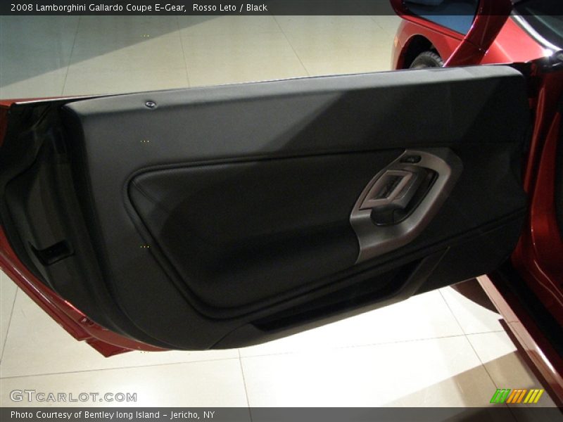 Rosso Leto / Black 2008 Lamborghini Gallardo Coupe E-Gear