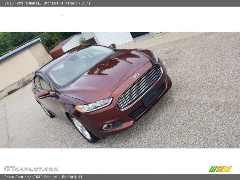 Bronze Fire Metallic / Dune 2015 Ford Fusion SE