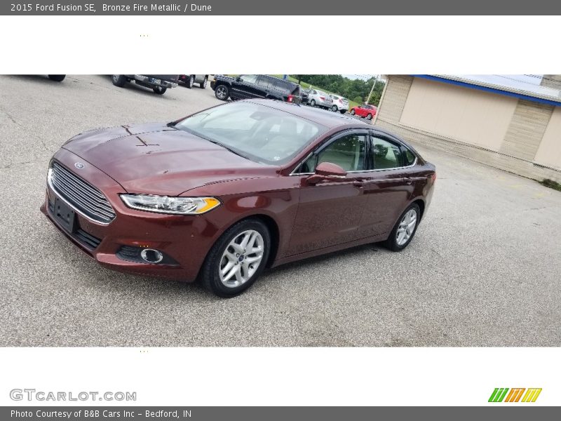 Bronze Fire Metallic / Dune 2015 Ford Fusion SE