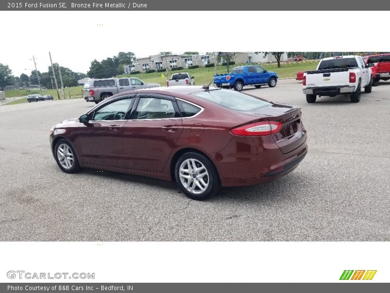 Bronze Fire Metallic / Dune 2015 Ford Fusion SE