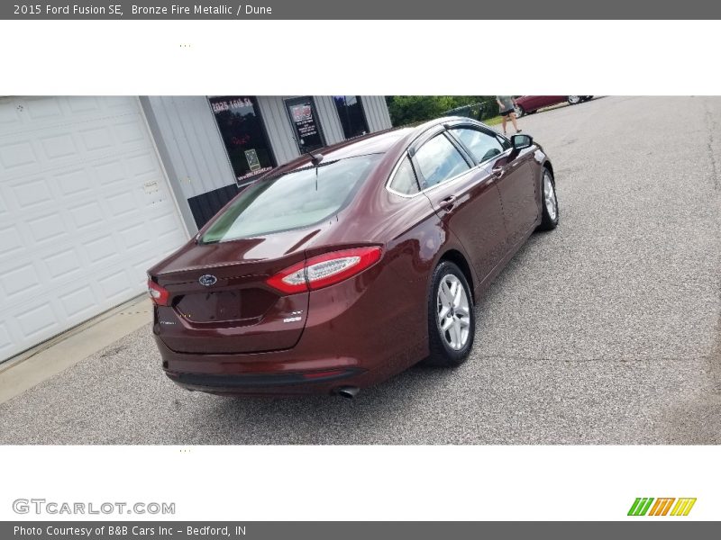 Bronze Fire Metallic / Dune 2015 Ford Fusion SE