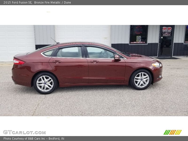 Bronze Fire Metallic / Dune 2015 Ford Fusion SE