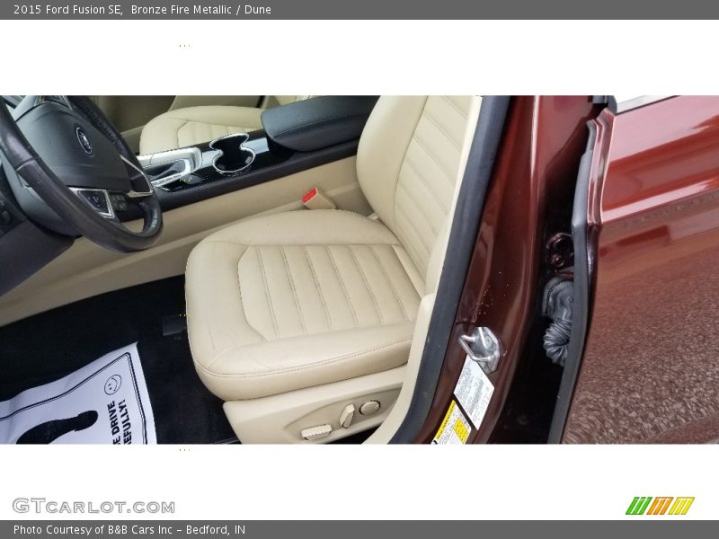 Bronze Fire Metallic / Dune 2015 Ford Fusion SE
