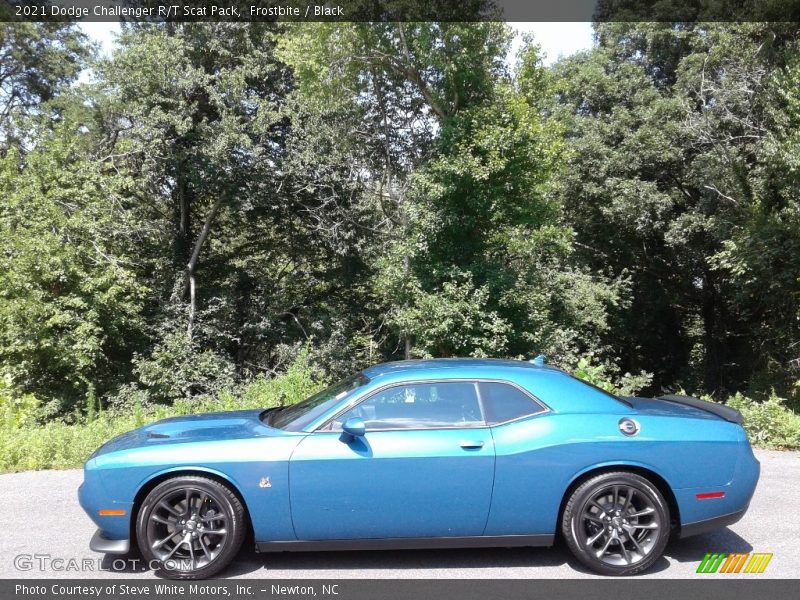 Frostbite / Black 2021 Dodge Challenger R/T Scat Pack