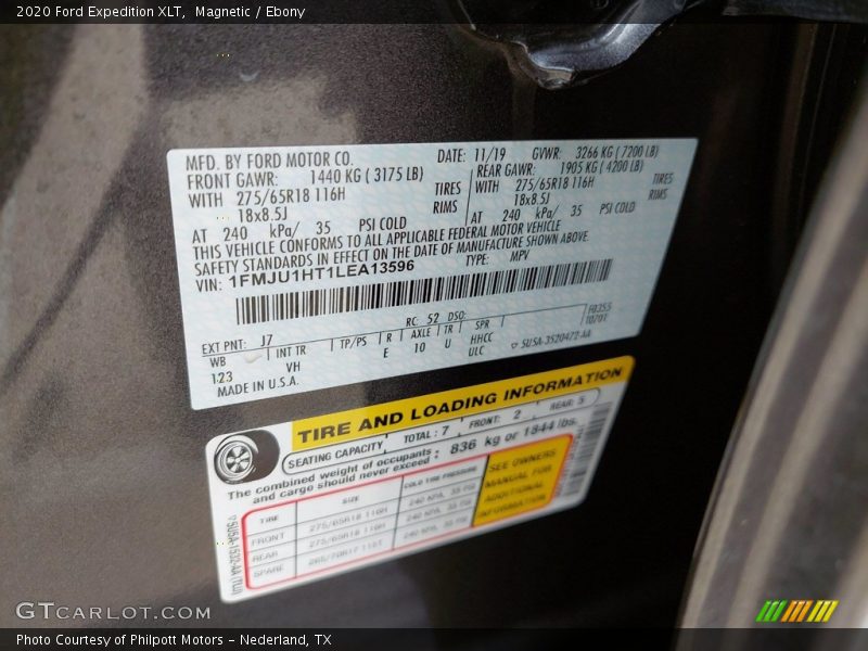 Magnetic / Ebony 2020 Ford Expedition XLT