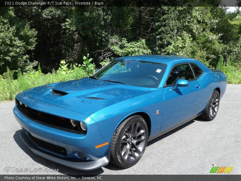 Frostbite / Black 2021 Dodge Challenger R/T Scat Pack