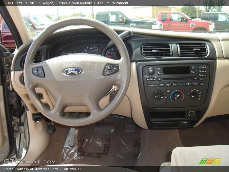 Spruce Green Metallic / Medium Parchment 2001 Ford Taurus SES Wagon