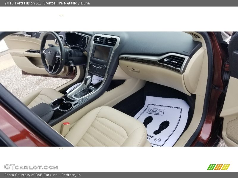 Bronze Fire Metallic / Dune 2015 Ford Fusion SE