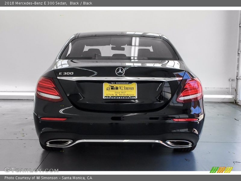 Black / Black 2018 Mercedes-Benz E 300 Sedan