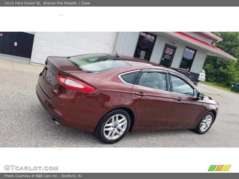 Bronze Fire Metallic / Dune 2015 Ford Fusion SE