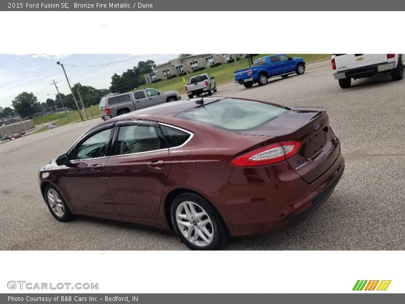 Bronze Fire Metallic / Dune 2015 Ford Fusion SE