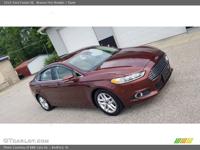 Bronze Fire Metallic / Dune 2015 Ford Fusion SE