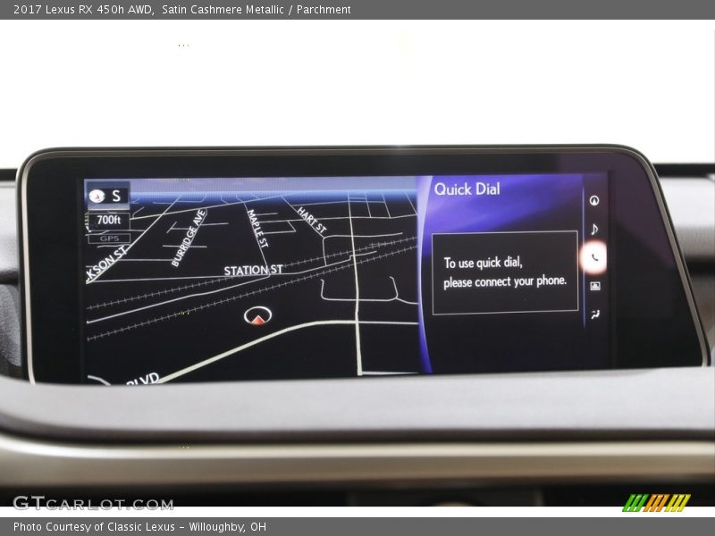 Satin Cashmere Metallic / Parchment 2017 Lexus RX 450h AWD