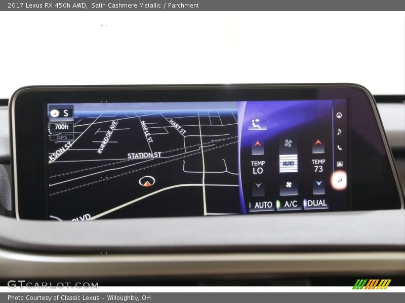 Satin Cashmere Metallic / Parchment 2017 Lexus RX 450h AWD