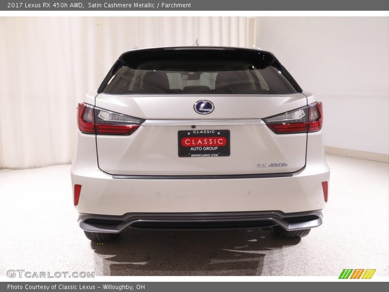 Satin Cashmere Metallic / Parchment 2017 Lexus RX 450h AWD