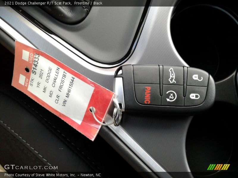Frostbite / Black 2021 Dodge Challenger R/T Scat Pack