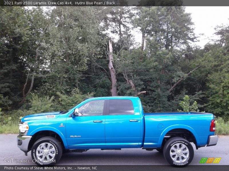 Hydro Blue Pearl / Black 2021 Ram 2500 Laramie Crew Cab 4x4