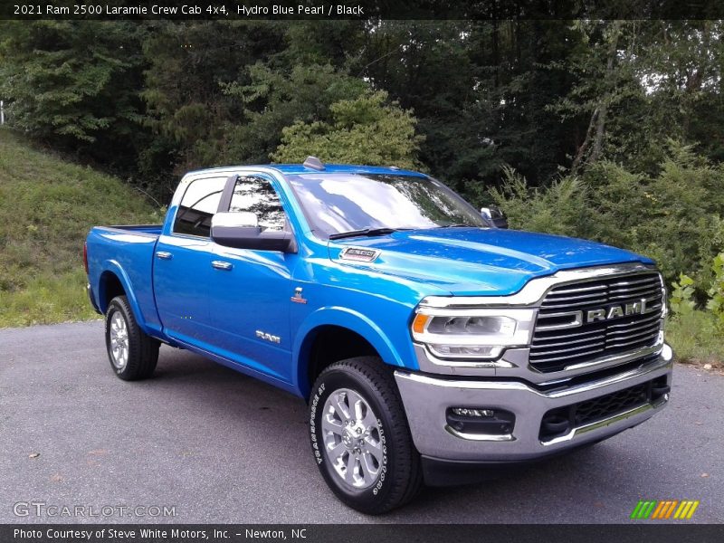 Hydro Blue Pearl / Black 2021 Ram 2500 Laramie Crew Cab 4x4