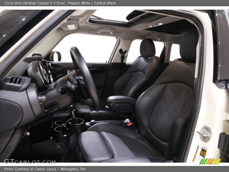 Pepper White / Carbon Black 2019 Mini Hardtop Cooper S 4 Door