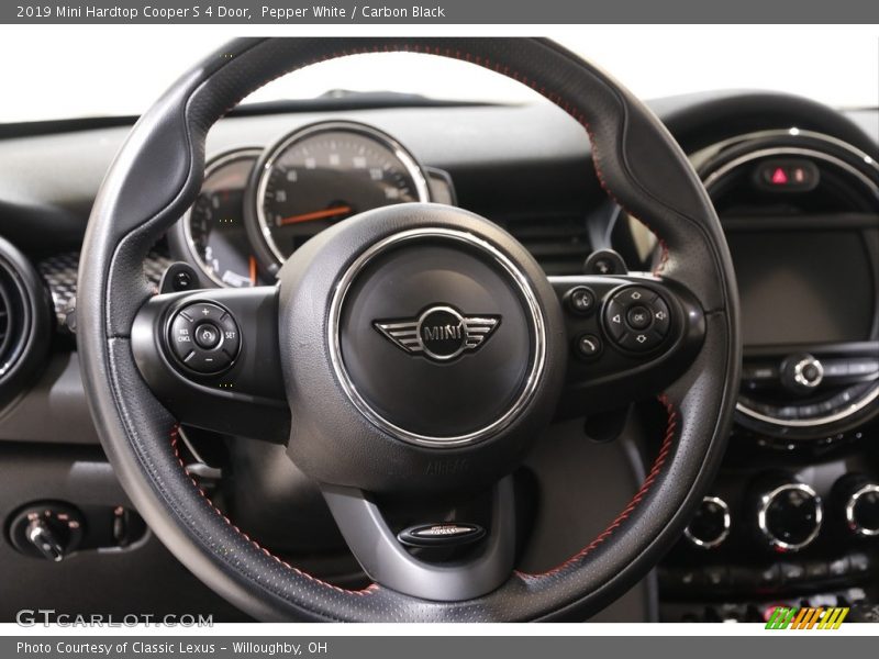 Pepper White / Carbon Black 2019 Mini Hardtop Cooper S 4 Door