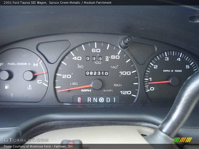 Spruce Green Metallic / Medium Parchment 2001 Ford Taurus SES Wagon