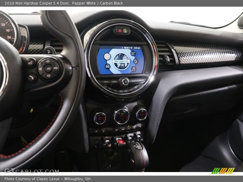 Pepper White / Carbon Black 2019 Mini Hardtop Cooper S 4 Door