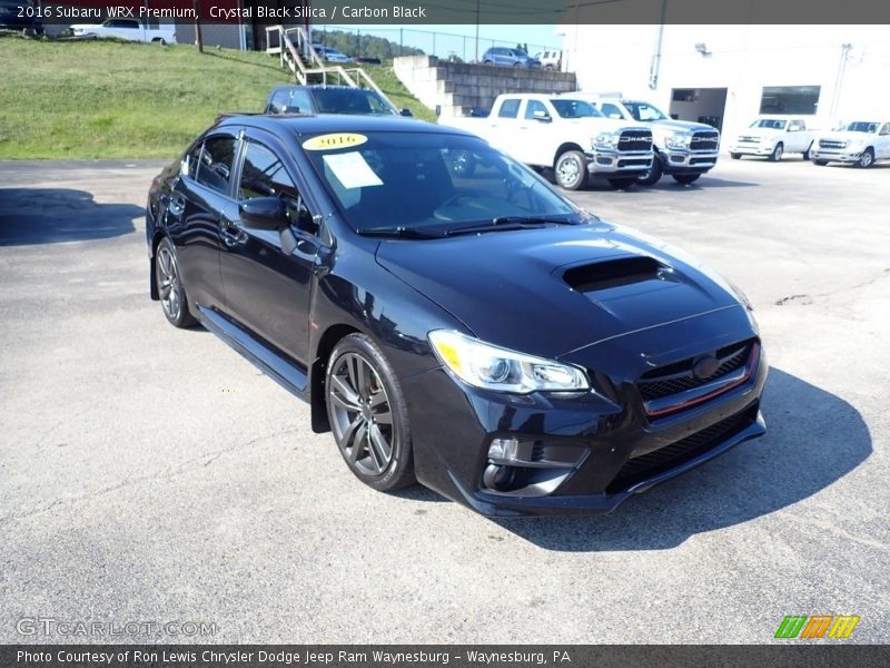 Crystal Black Silica / Carbon Black 2016 Subaru WRX Premium