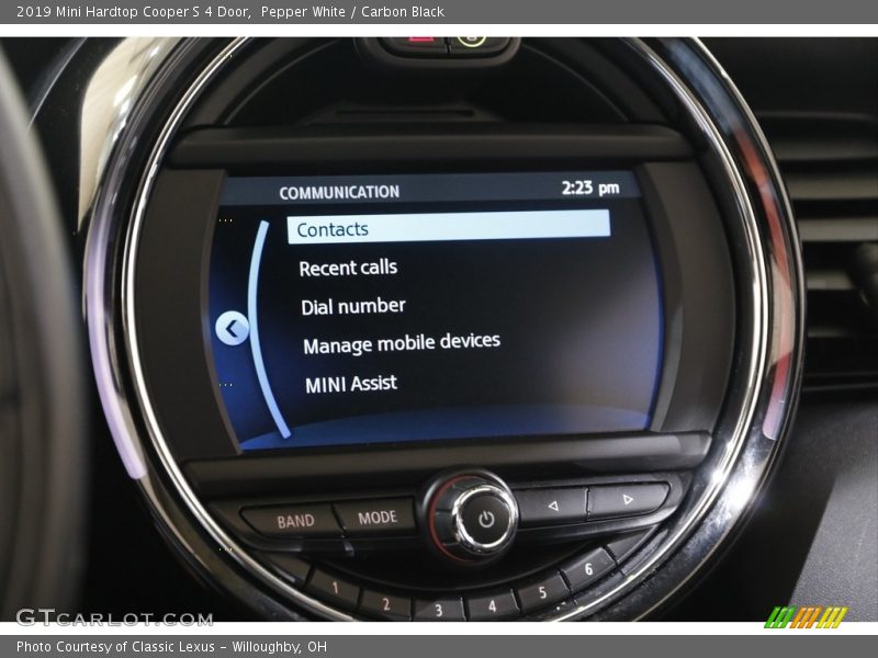 Pepper White / Carbon Black 2019 Mini Hardtop Cooper S 4 Door