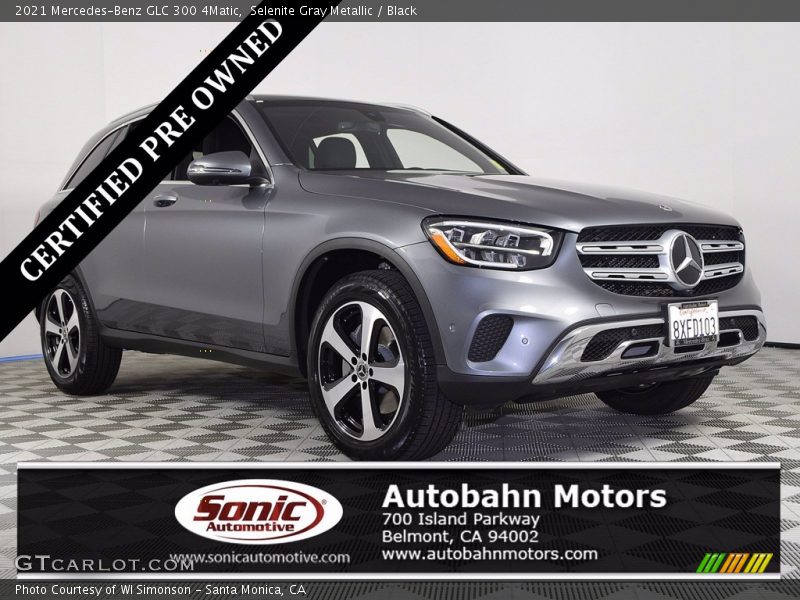 Selenite Gray Metallic / Black 2021 Mercedes-Benz GLC 300 4Matic