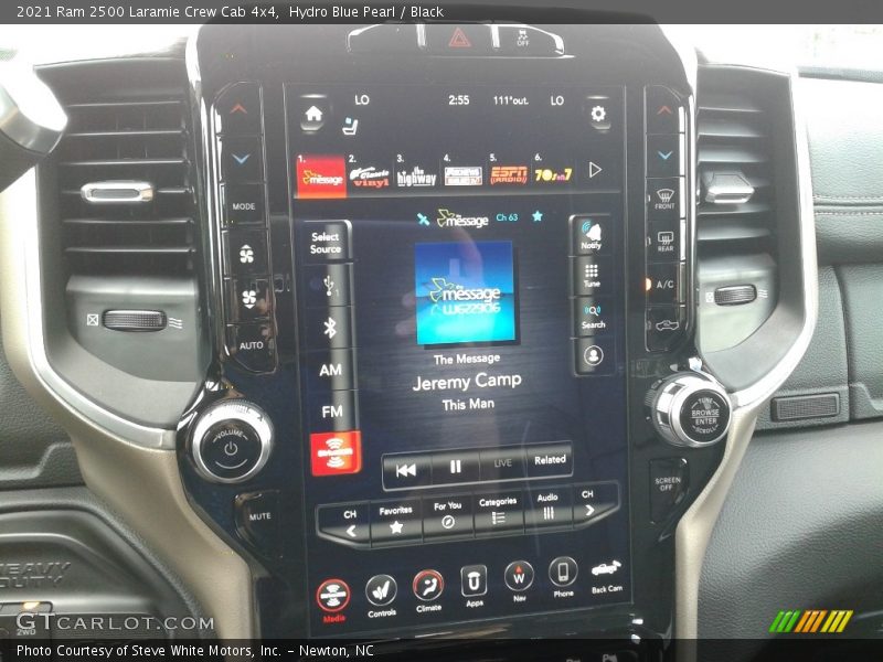 Hydro Blue Pearl / Black 2021 Ram 2500 Laramie Crew Cab 4x4