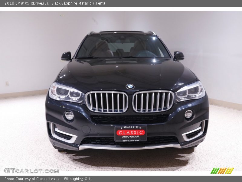 Black Sapphire Metallic / Terra 2018 BMW X5 xDrive35i